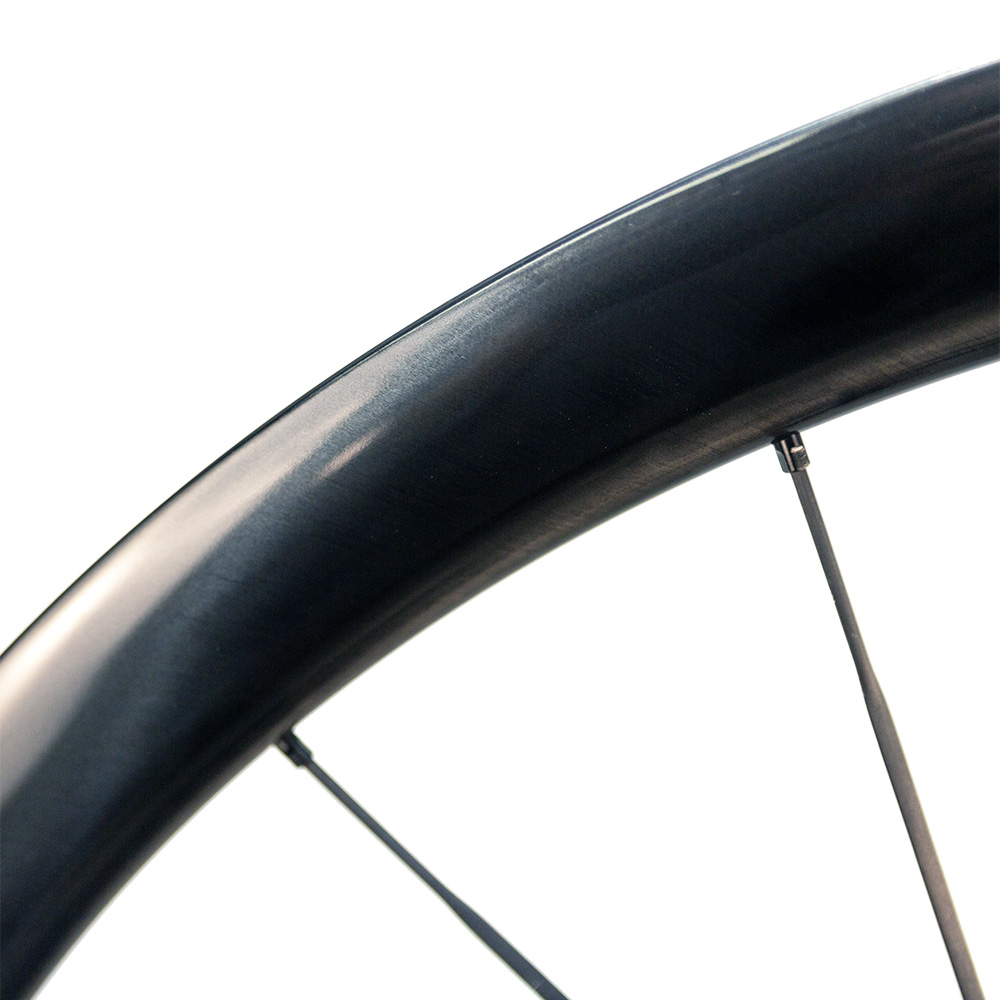 1k carbon tape wound onto a rim mandrel