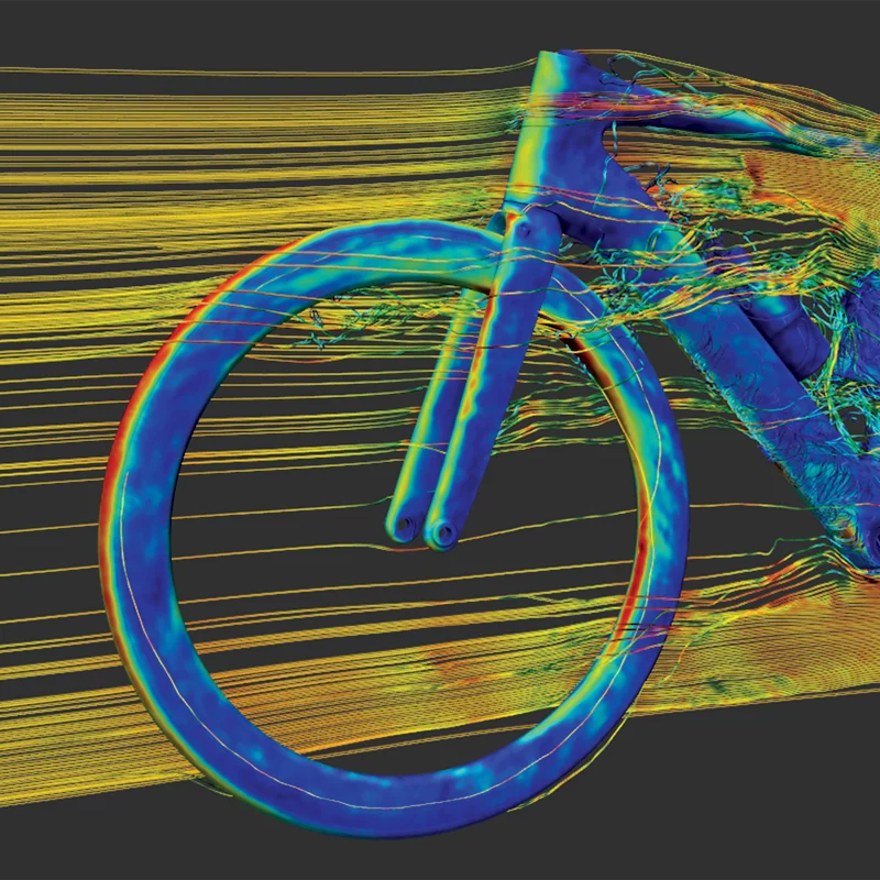 CFD pressure plot of the Velocite Syn